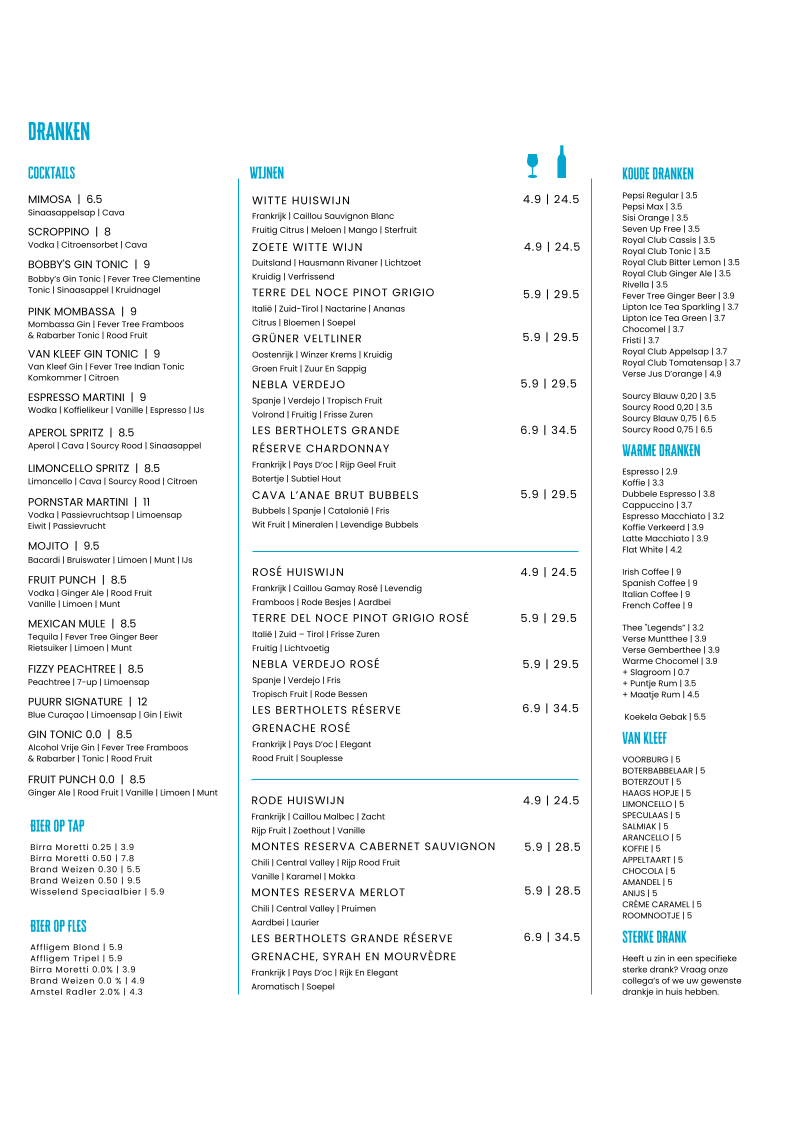 Menu Puurr Aan De Dobbe-1